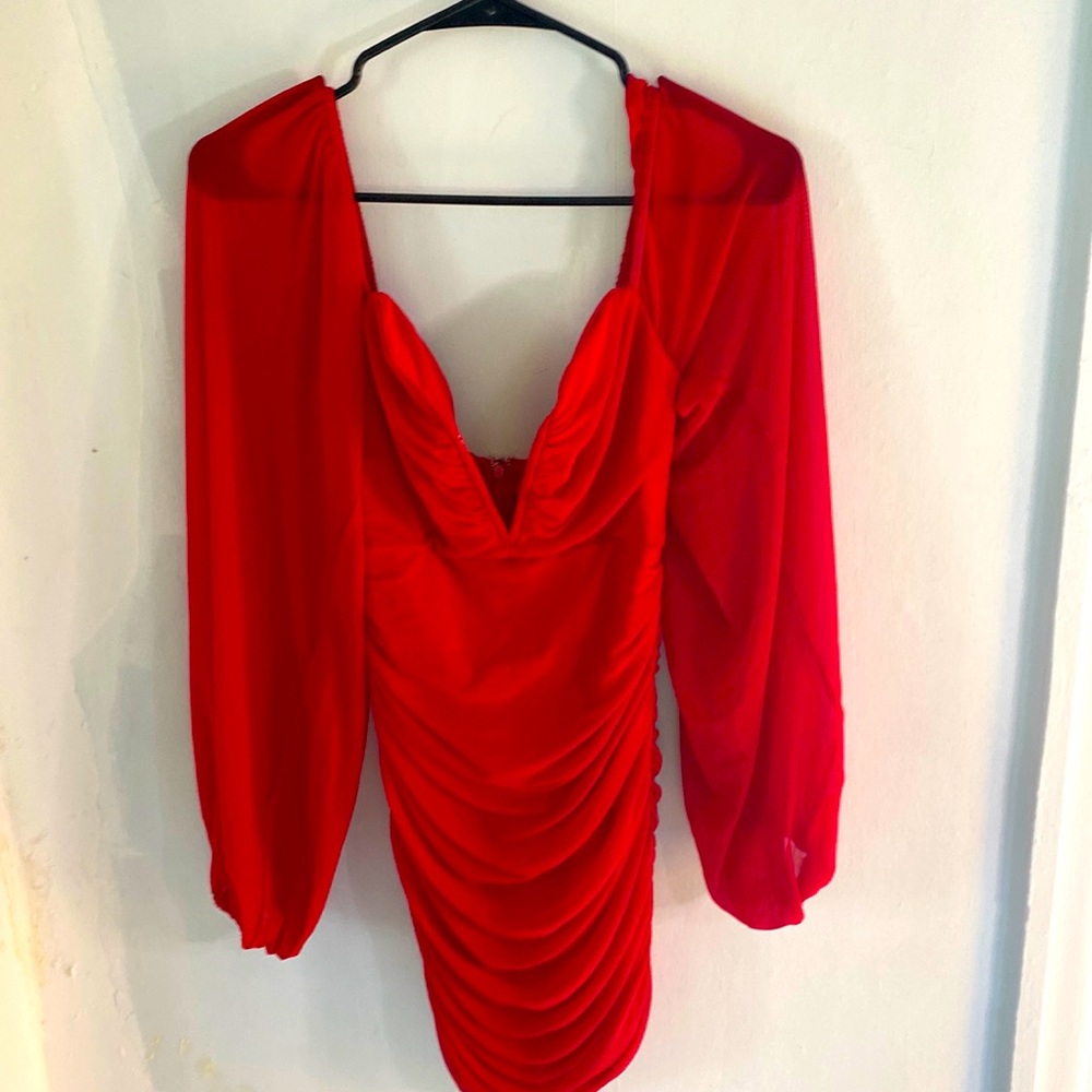 Red Luxxel party Dress. Size Sm